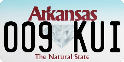 AR license plate 009KUI