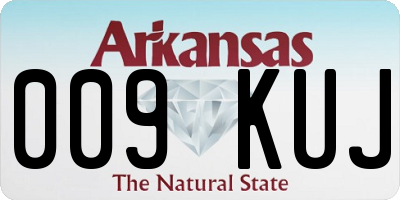 AR license plate 009KUJ