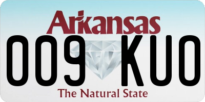 AR license plate 009KUO
