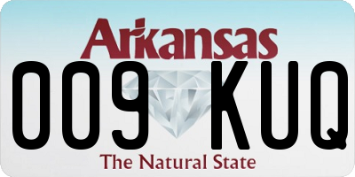 AR license plate 009KUQ