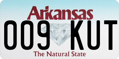 AR license plate 009KUT
