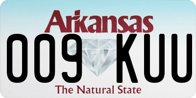AR license plate 009KUU