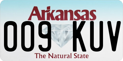 AR license plate 009KUV
