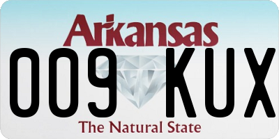 AR license plate 009KUX
