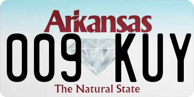 AR license plate 009KUY