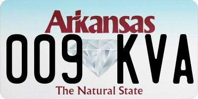 AR license plate 009KVA