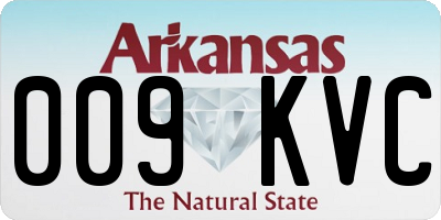AR license plate 009KVC