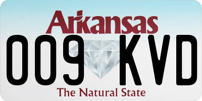 AR license plate 009KVD