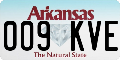 AR license plate 009KVE