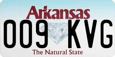 AR license plate 009KVG