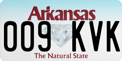 AR license plate 009KVK