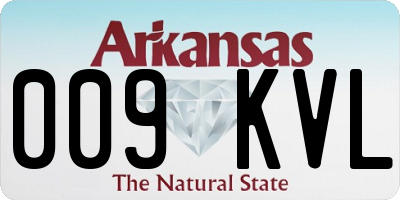 AR license plate 009KVL