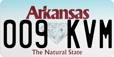 AR license plate 009KVM