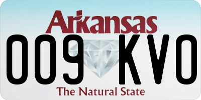 AR license plate 009KVO