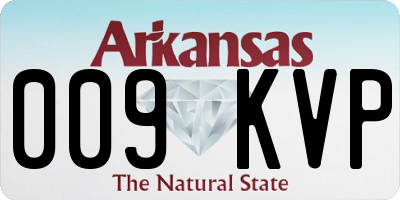 AR license plate 009KVP