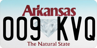 AR license plate 009KVQ