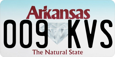 AR license plate 009KVS