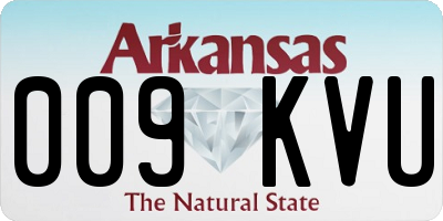 AR license plate 009KVU