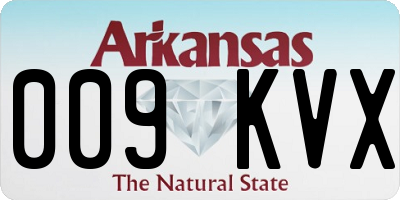 AR license plate 009KVX
