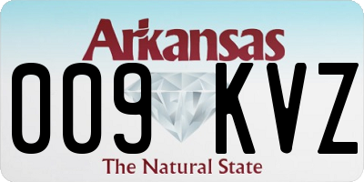 AR license plate 009KVZ