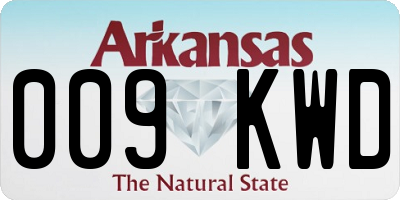 AR license plate 009KWD