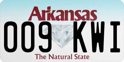 AR license plate 009KWI