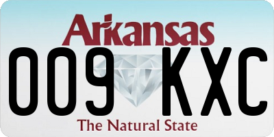AR license plate 009KXC