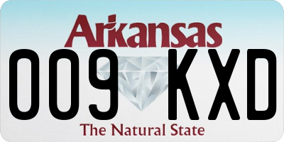AR license plate 009KXD