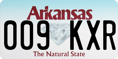 AR license plate 009KXR