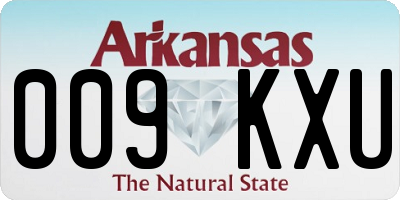 AR license plate 009KXU