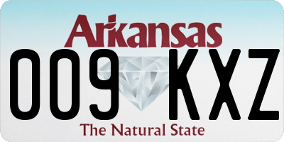 AR license plate 009KXZ