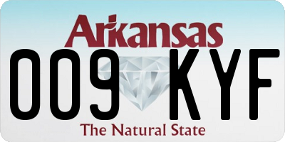 AR license plate 009KYF