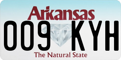 AR license plate 009KYH