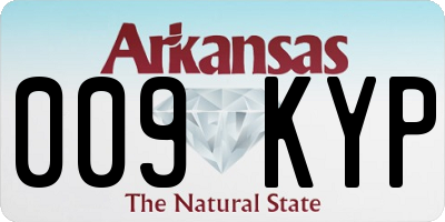 AR license plate 009KYP