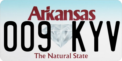 AR license plate 009KYV