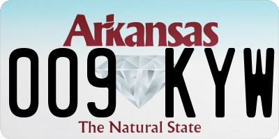 AR license plate 009KYW