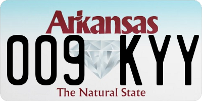 AR license plate 009KYY