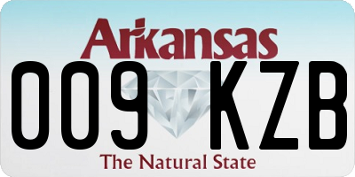 AR license plate 009KZB