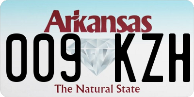 AR license plate 009KZH
