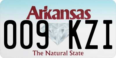 AR license plate 009KZI
