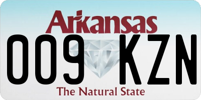 AR license plate 009KZN
