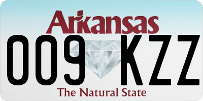 AR license plate 009KZZ