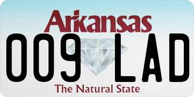 AR license plate 009LAD