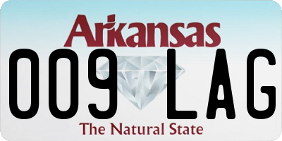 AR license plate 009LAG