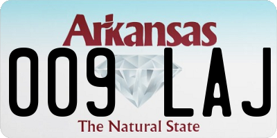 AR license plate 009LAJ