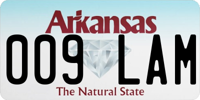 AR license plate 009LAM