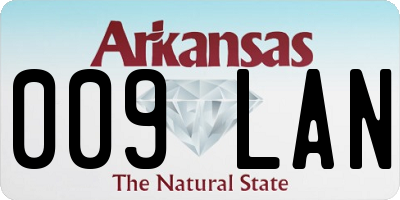 AR license plate 009LAN