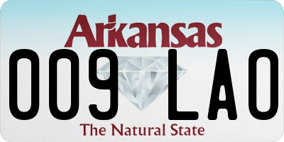 AR license plate 009LAO