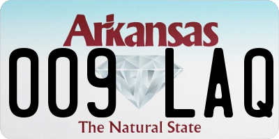 AR license plate 009LAQ