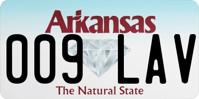 AR license plate 009LAV
